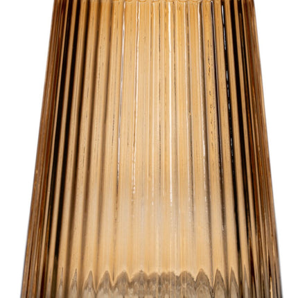 Vase Bernstein Kristall 11,5 x 11,5 x 26,5 cm