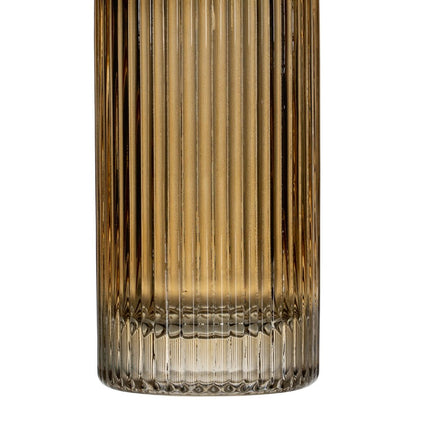 Vase Braun Kristall 18 x 18 x 25,5 cm