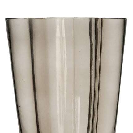 Vase Grau Kristall 15,5 x 15 x 25 cm