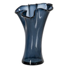 Blumenvase WE CARE Blau Recyceltes Glas 20 x 20 x 30 cm