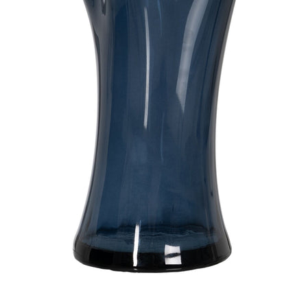 Blumenvase WE CARE Blau Recyceltes Glas 20 x 20 x 30 cm
