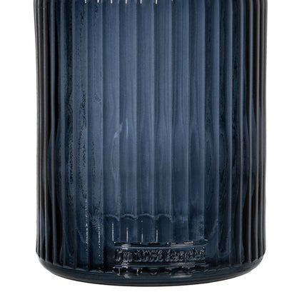 Vase Blau Recyceltes Glas 15 x 15 x 23 cm