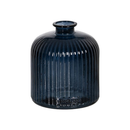 Vase Blau Recyceltes Glas 15 x 15 x 18 cm
