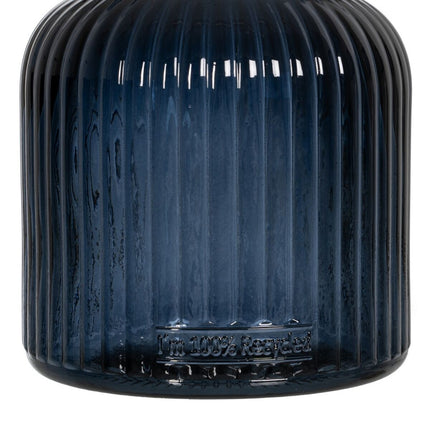 Vase Blau Recyceltes Glas 15 x 15 x 18 cm