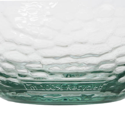 Blumenvase WE CARE Beige Recyceltes Glas 20 x 20 x 24,5 cm