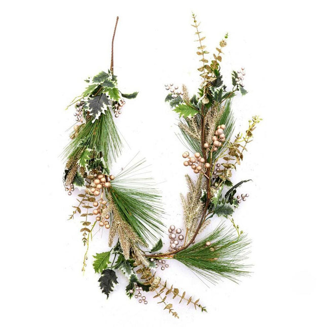 Weihnachtsgirlande Bunt Champagner 150 cm