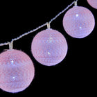 LED-Kugel-Girlande Ø 4 cm 2 m Rosa