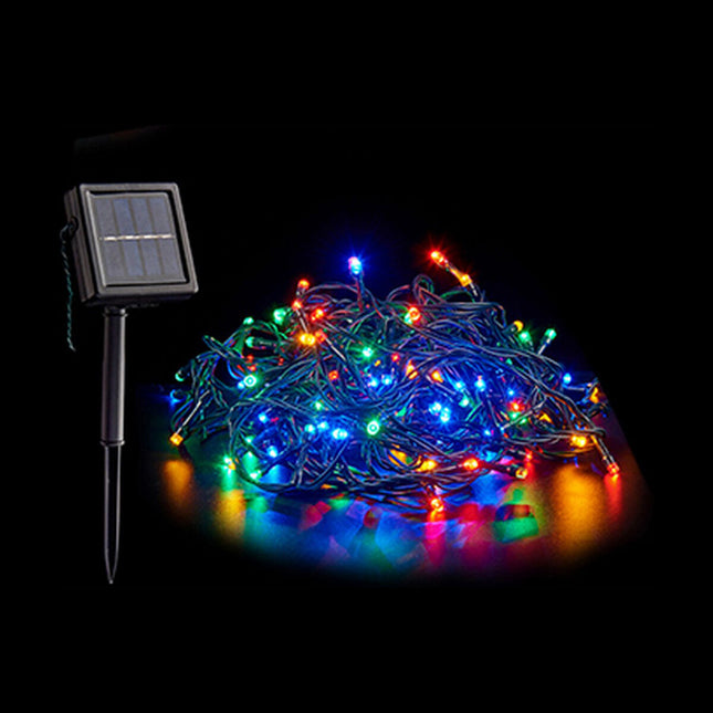 LED-Lichterkette Solar Bunt