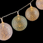 LED-Kugel-Girlande Ø 6 cm Bunt (2 m)