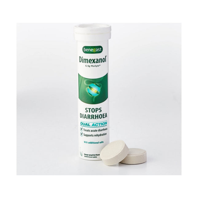 Tabletten Benegast Dimexanol 2-in-1 Diarrhöe Dehydrierung (10 Tabletten)