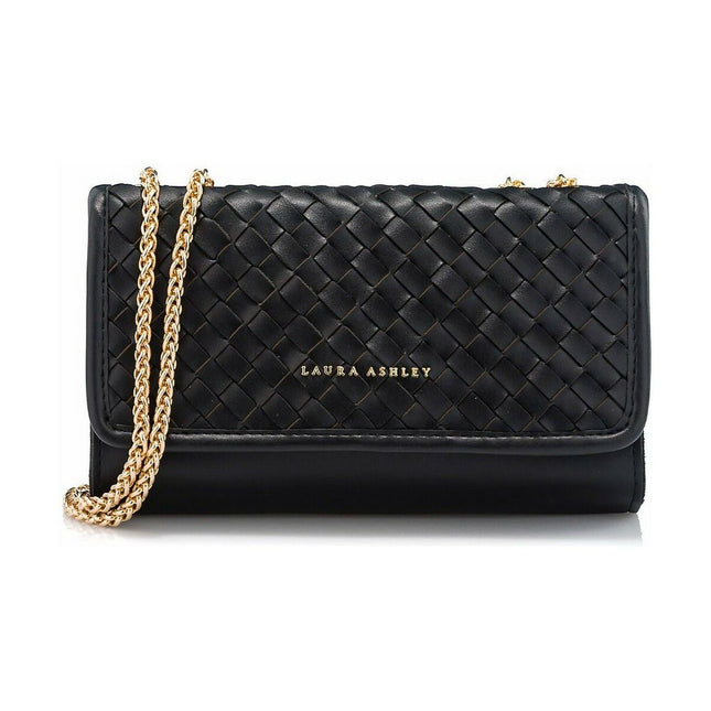 Damen Handtasche Laura Ashley BOLAR-BLACK Schwarz (21 x 14 x 7 cm)