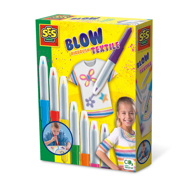 Bastelspiel SES Creative Blow Airbrush Textile