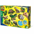 Satz mit formbarer Knetmasse SES Creative Molding and painting - The world of dinosaurs