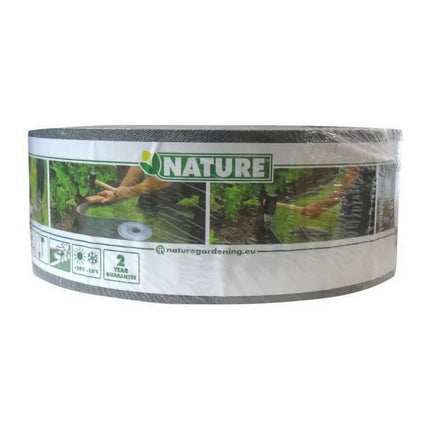 Gartenzaun Nature 7,5 cm x 10 m Grau Polyäthylen