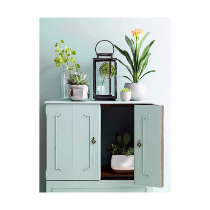 Blumentopf Mica Decorations aus Keramik Silberfarben (17 x 21 x 21 cm)