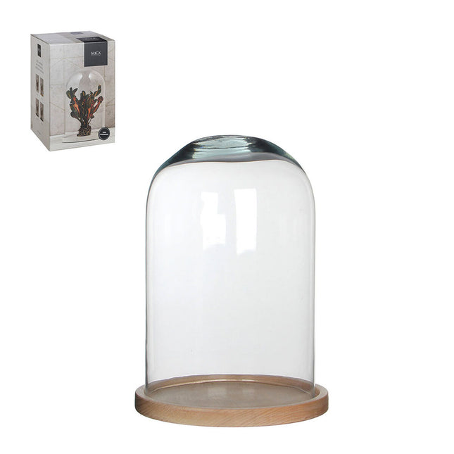 Dekorative Haube Mica Decorations Hella Braun Kristall Ø 21 x 30 cm