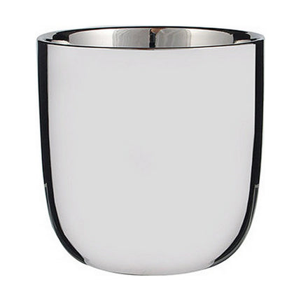 Blumentopf Mica Decorations aus Keramik Silberfarben (11,5 x 11,5 cm)