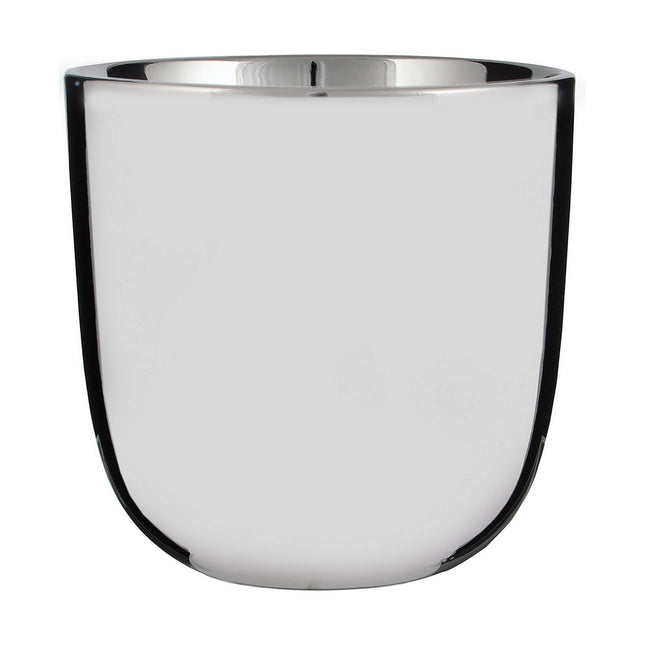 Blumentopf Mica Decorations aus Keramik Silberfarben (17 x 16,5 cm)