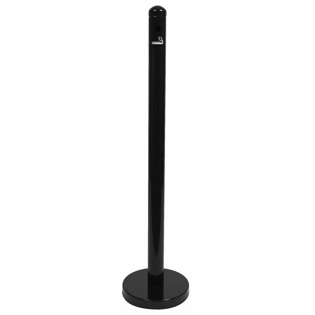 Sockel Securit Aschenbecher Edelstahl Schwarz 4 x 25 x 25 cm