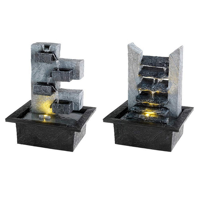 Gartenbrunnen Lumineo Cascade 19 x 21 x 27 cm Harz