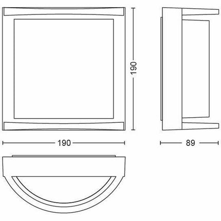 Wandleuchte Philips 915005554401 Aluminium Kunststoff A+ 12 W 1200 Lm (Warmes Weiß)