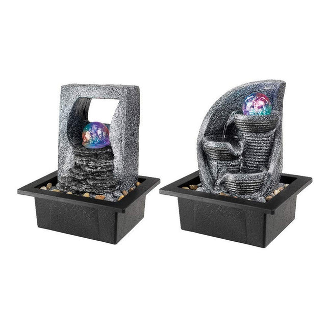 Gartenbrunnen Lumineo LED RGB 17 x 20,5 x 25,5 cm Harz