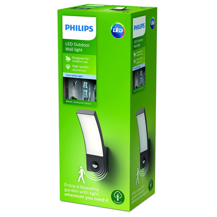 Wandleuchte Philips Luminarias de exterior Grau Anthrazit 12 W 1200 Lm (4000 K)