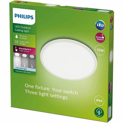 LED-Deckenleuchte Philips Superslim Weiß 15 W (4000 K)
