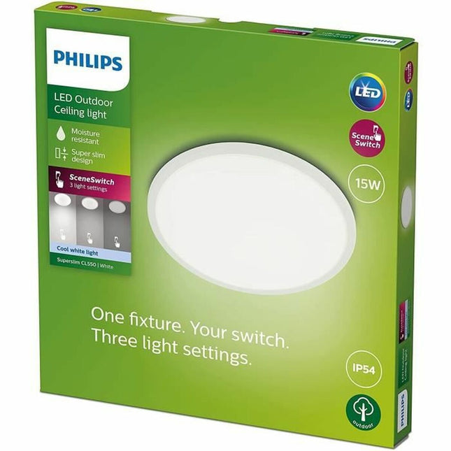 LED-Deckenleuchte Philips Superslim Weiß 15 W (4000 K)