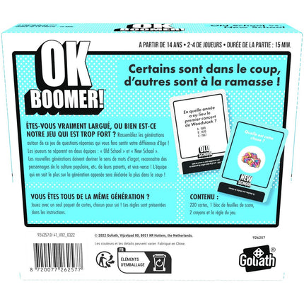 Quizspiel Goliath OK BOOMER!