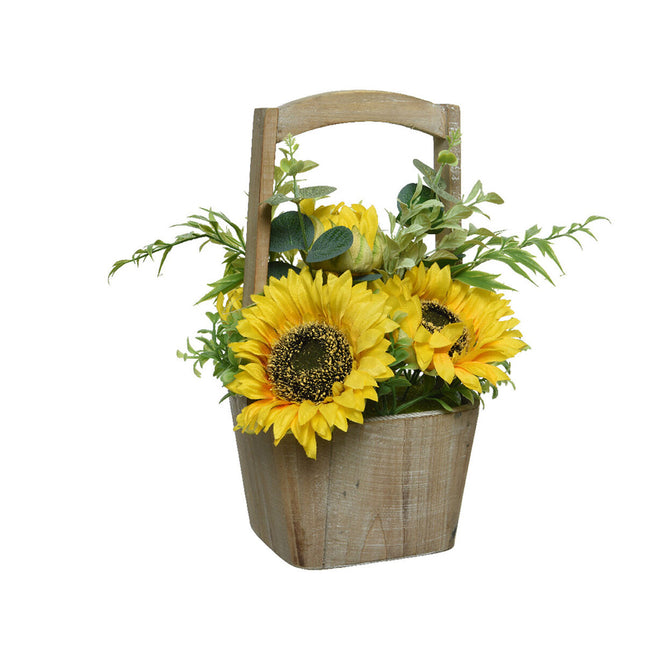 Dekorationspflanze Everlands Blumentopf 23 x 23 x 31 cm Sonnenblume