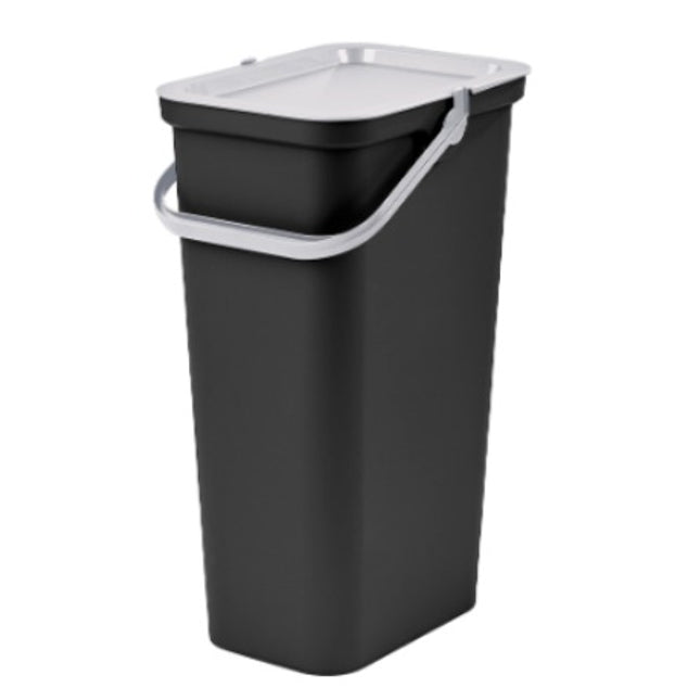 Recycling Papierkorb Tontarelli Moda Schwarz Weiß 38 L