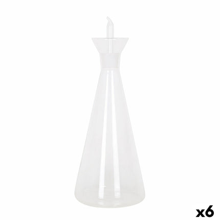 Ölfläschchen La Mediterránea 1 L Borosilikatglas (6 Stück)