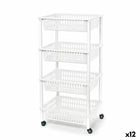 Gemüsewagen Tontarelli Mito 4 Kunststoff Weiß 40 x 29 x 62 cm (12 Stück)