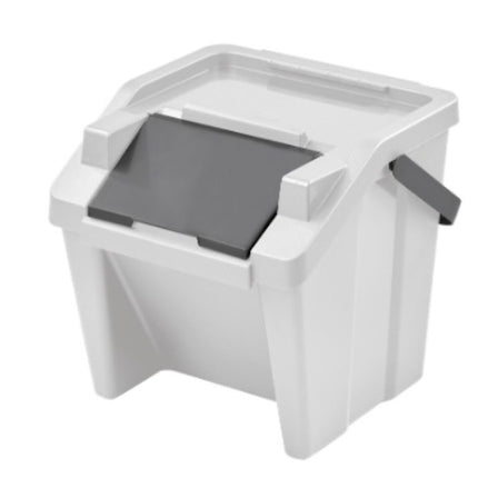 Recycling Papierkorb Tontarelli Moda Stapelbar 28 L Weiß (6 Stück)