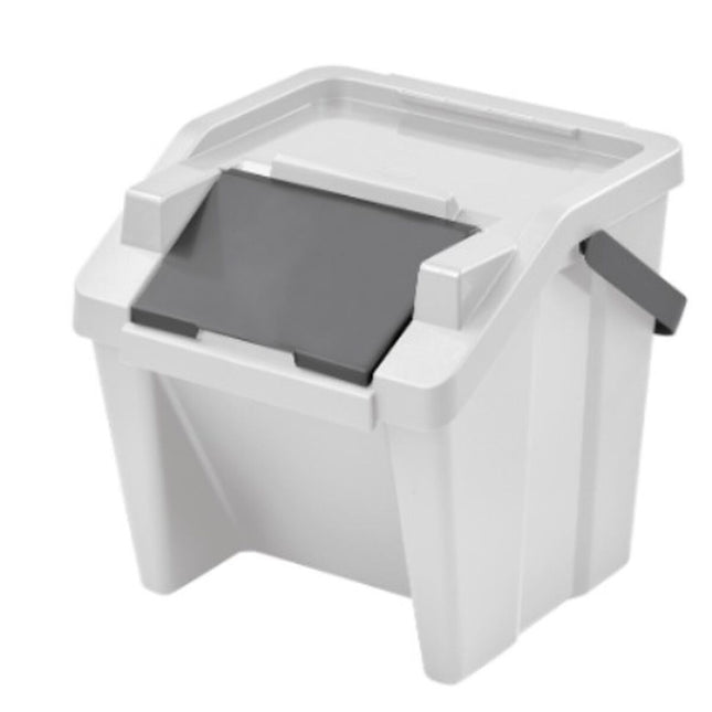 Recycling Papierkorb Tontarelli Moda Stapelbar 28 L Weiß (6 Stück)