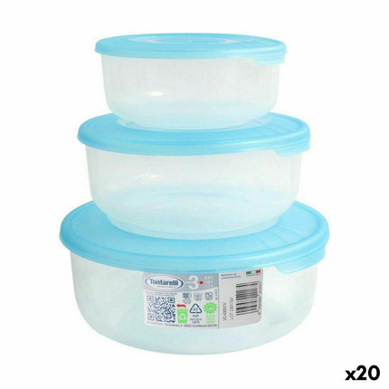 Lunchbox-Set Tontarelli Family kreisförmig 3 Stücke (20 Stück)