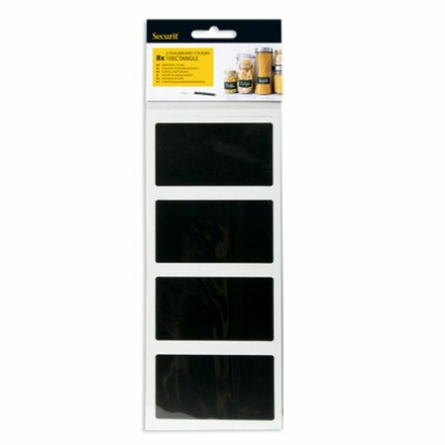 Aufkleber-Satz Securit Klebstoff Tafel 4,7 x 8 cm 8 Stück