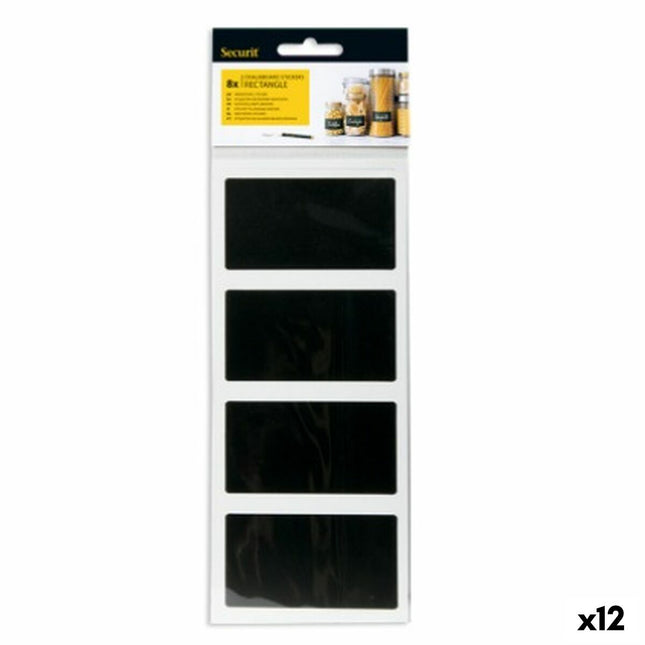 Aufkleber-Satz Securit Klebstoff Tafel 4,7 x 8 cm 8 Stück