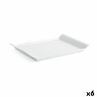 Tablett für Snacks Quid Gastro Fresh 26 x 18 cm aus Keramik Weiß (6 Stück)