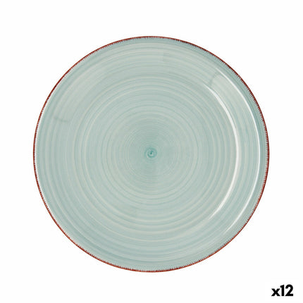 Flad plade Quid Vita Aqua türkis aus Keramik Ø 27 cm (12 Stück)