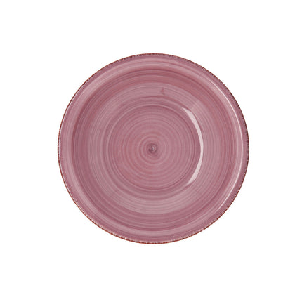 Suppenteller Quid Peoni Vita aus Keramik Rosa (ø 21,5 cm) (12 Stück)
