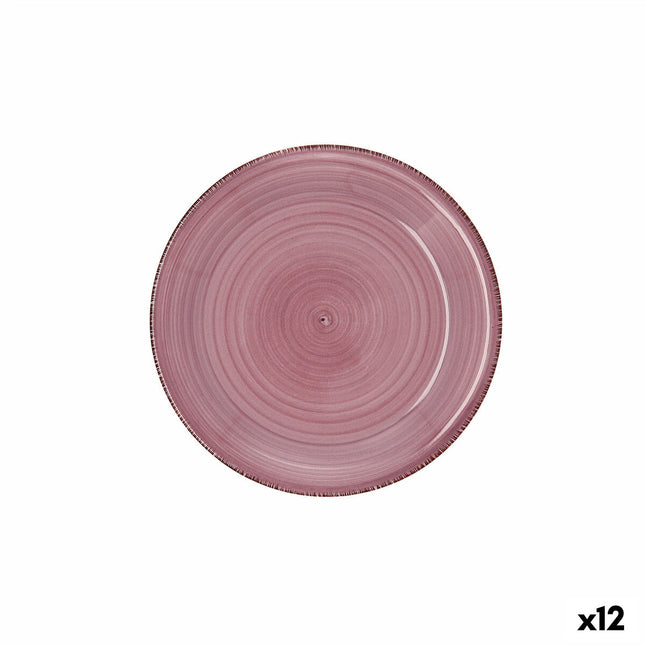 Dessertteller Quid Vita Peoni aus Keramik Rosa 19 cm (12 Stück)