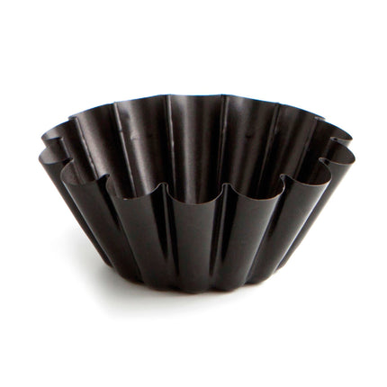 Puddingform Quid Sweet Grey Ø 14 cm Schwarz (12 Stück)