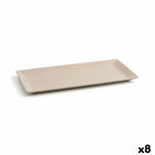 Tablett für Snacks Quid Mineral aus Keramik Beige (15 x 30 cm) (8 Stück)