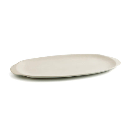 Tablett für Snacks Quid Mineral 13 x 30,5 cm aus Keramik Beige (8 Stück)