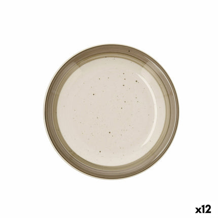 Dessertteller Quid Allegra Nature aus Keramik zweifarbig (19 cm) (12 Stück)