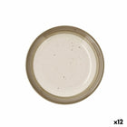 Dessertteller Quid Allegra Nature aus Keramik zweifarbig (19 cm) (12 Stück)