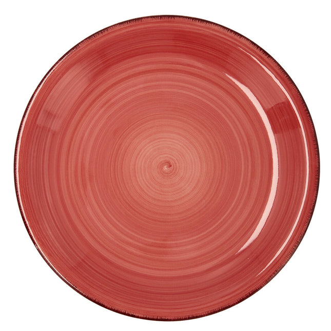 Flad plade Quid Vita aus Keramik Rot (Ø 27 cm) (12 Stück)