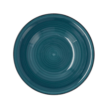 Suppenteller Quid Vita aus Keramik Blau (ø 21,5 cm) (12 Stück)